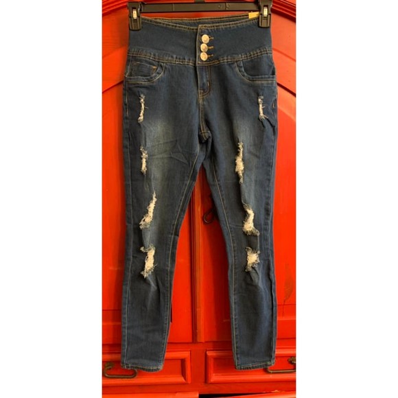 Hybrid & company Jeans Nwt High Waisted Skinny Jeans With Bum